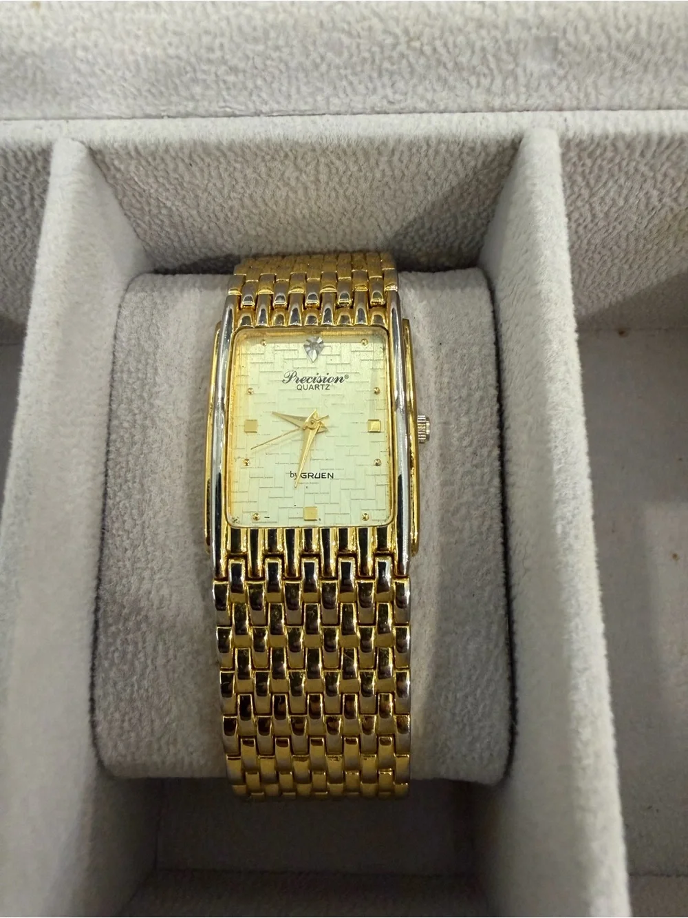 Precision by Elgin Gold-Tone Men's Quartz Dress Watch